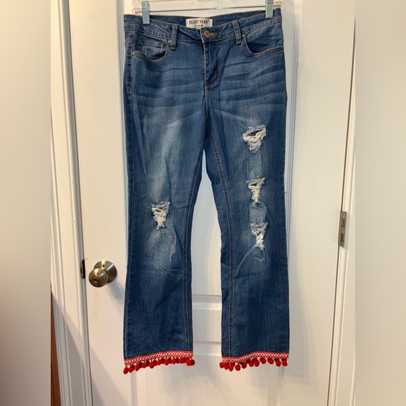Velvet Heart Denim - ❤️Velvet Heart Boho Pompom Jeans SZ27❤️